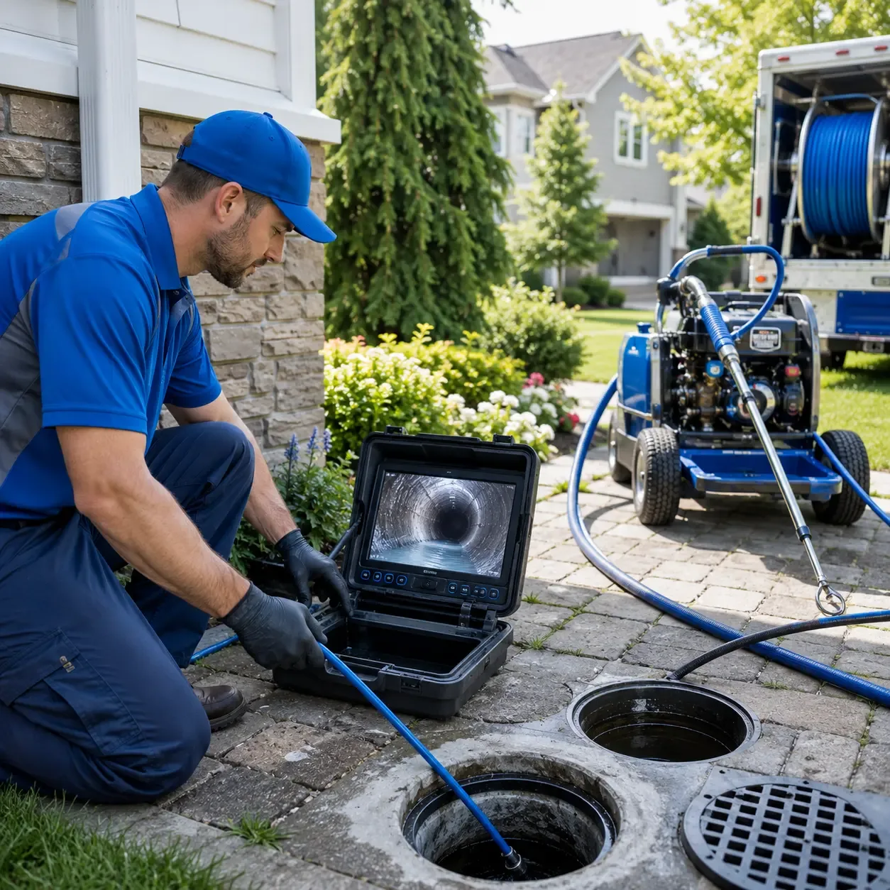 Outdoor drain cleaning professionals serving Wall, TX