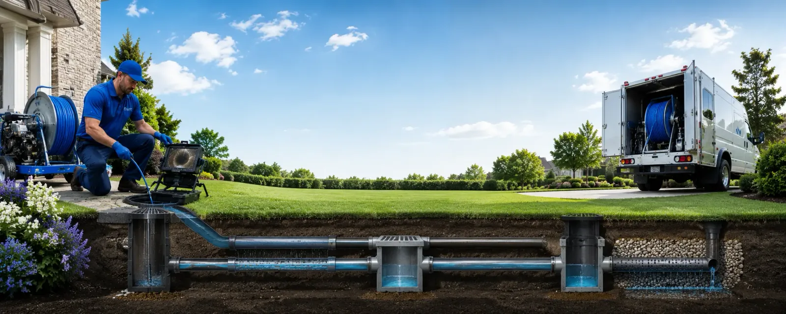 Outdoor drain cleaning information for Wall, TX
